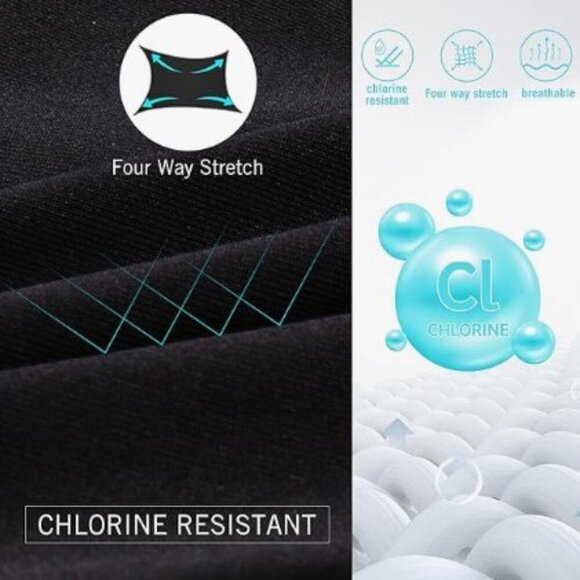 BALEAF ATHLETIC RACERBACK ONE PIECE SWIMSUIT UPF 50+ - Picture 4 of 14